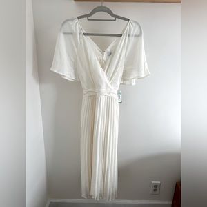 ModCloth A line pleated midi dress